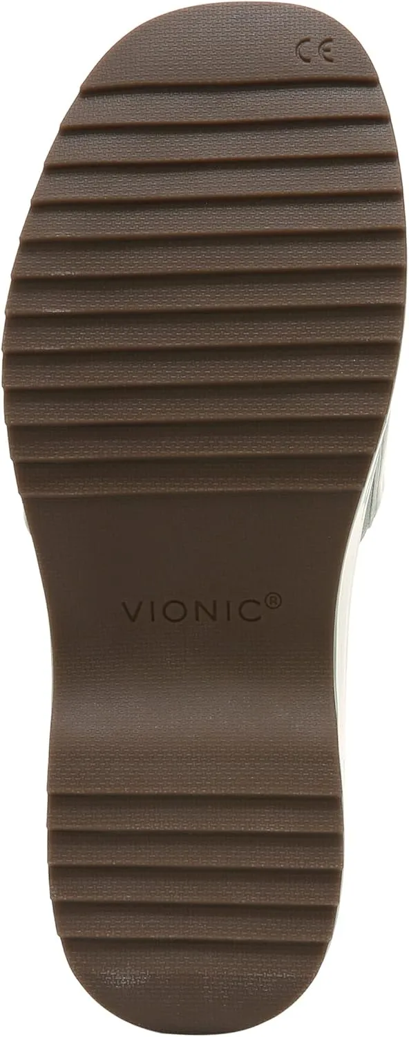 Vionic Women's Plateau Trista Slide Platform Sandal -Supportive Slide That Includes an Orthotic Insole and Cushioned Outsole for Arch Support, Medium Fit, Sizes 5-11