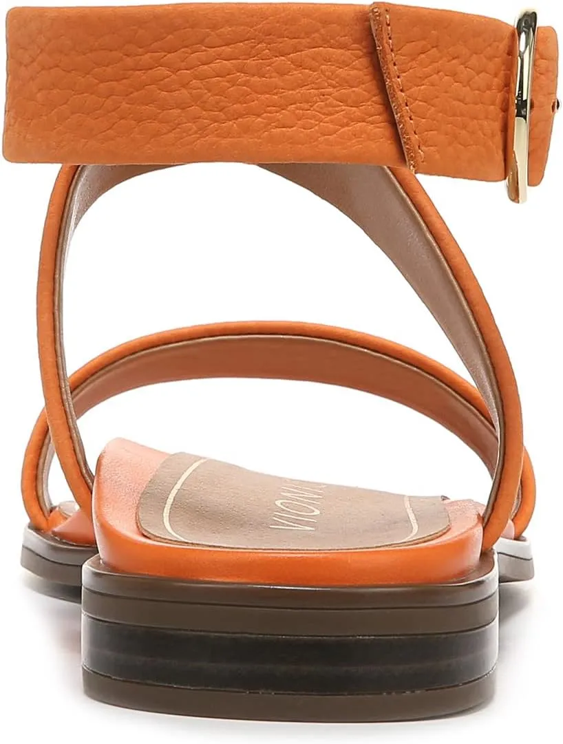 Vionic Women's Poppy Anaya Fashion Flat Sandal- Supportive Active Adjustable Sandals That Includes an Orthotic Insole and Cushioned Outsole for Arch Support, Medium Fit, Sizes 5-11