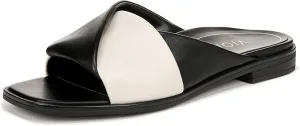 Vionic Women's Poppy Miramar Slide Comfortable Flat Sandals- Supportive Dressy Sandals Comfort Shoes That Includes a Concealed Orthotic Insole Sizes 5-12