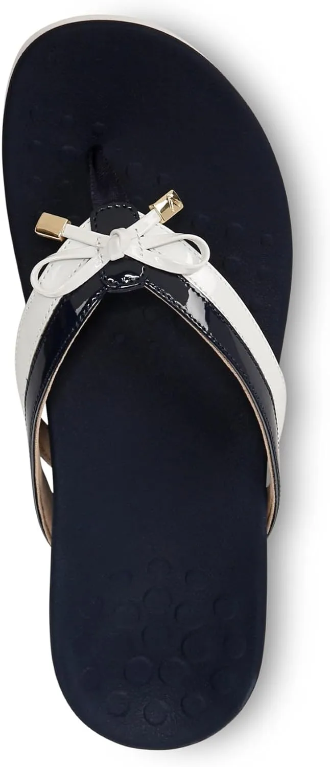 Vionic Women's Rest Bella X Flip Flop-Comfotable Slide On Toe Posts Sandals with Orthotic Insole Arch Support, Medium and Wide Widths, Sizes 5-11, Women's Sandals