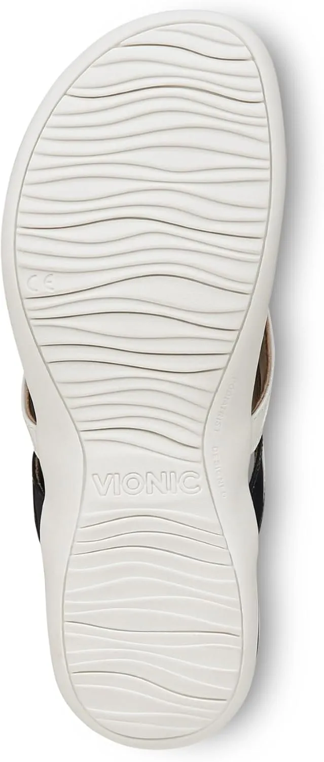 Vionic Women's Rest Bella X Flip Flop-Comfotable Slide On Toe Posts Sandals with Orthotic Insole Arch Support, Medium and Wide Widths, Sizes 5-11, Women's Sandals