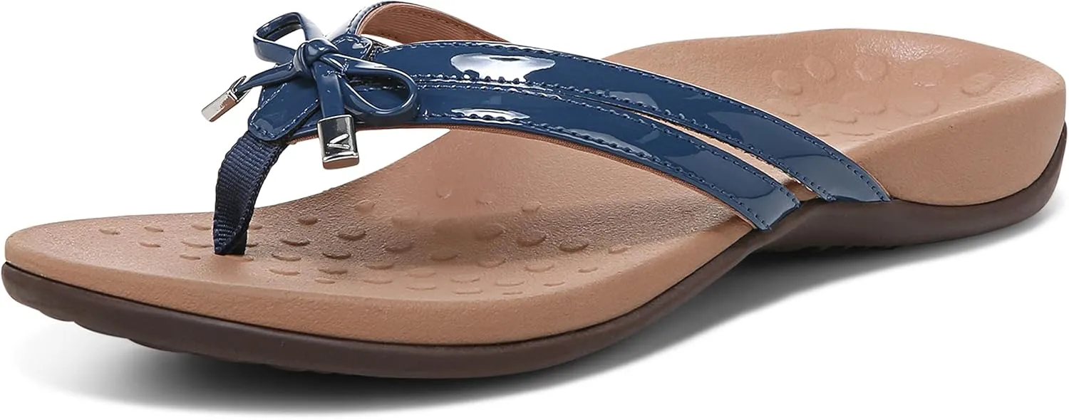 Vionic Women's Rest Bella X Flip Flop-Comfotable Slide On Toe Posts Sandals with Orthotic Insole Arch Support, Medium and Wide Widths, Sizes 5-11, Women's Sandals