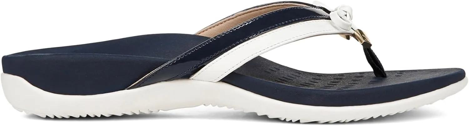 Vionic Women's Rest Bella X Flip Flop-Comfotable Slide On Toe Posts Sandals with Orthotic Insole Arch Support, Medium and Wide Widths, Sizes 5-11, Women's Sandals