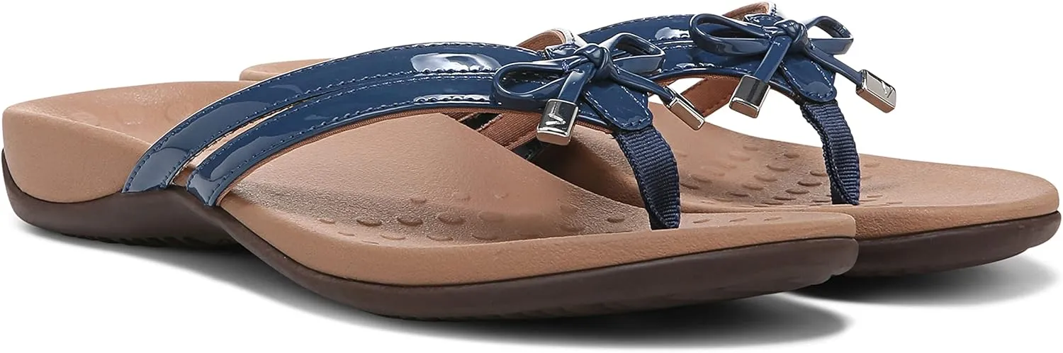 Vionic Women's Rest Bella X Flip Flop-Comfotable Slide On Toe Posts Sandals with Orthotic Insole Arch Support, Medium and Wide Widths, Sizes 5-11, Women's Sandals