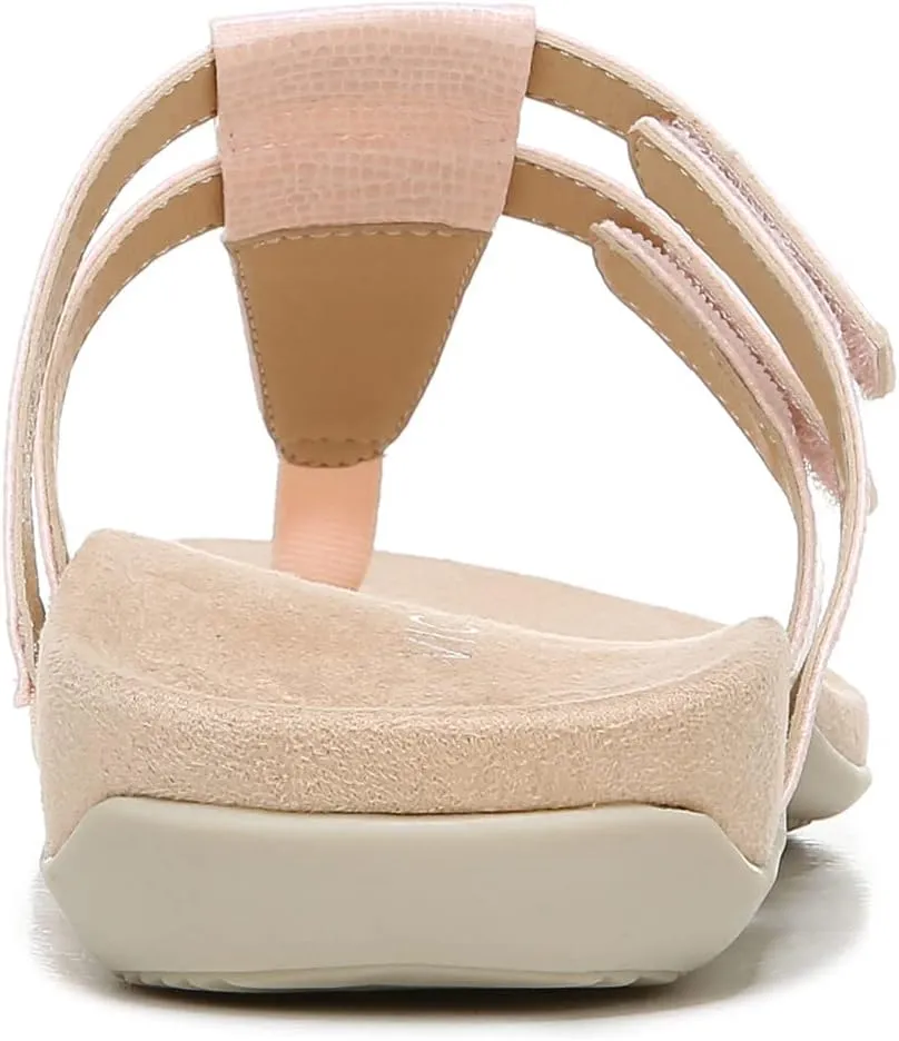 Vionic Women's Rest Elvia Toe Post Slide Sandal- Supportive Ladies Flip Flop Sandals That Include Three-Zone Comfort with Orthotic Insole Arch Support, Medium and Wide Fit, Sizes 5-12