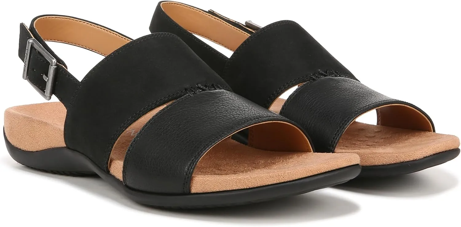 Vionic Women's Rest Morro Comfortable Flat Sandals- Supportive Dressy Sandals Comfort Shoes That Includes a Concealed Orthotic Insole Sizes 5-12