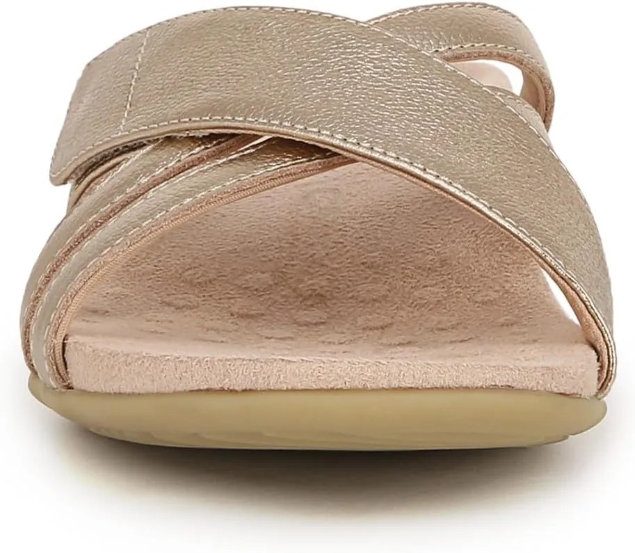 Vionic Women's Rest Zarie Slide Sandals- Supportive Sandals and Indoor/Outdoor Slip Ons That Includes an Orthotic Insole and Cushioned Outsole for Arch Support, Sizes 5-12