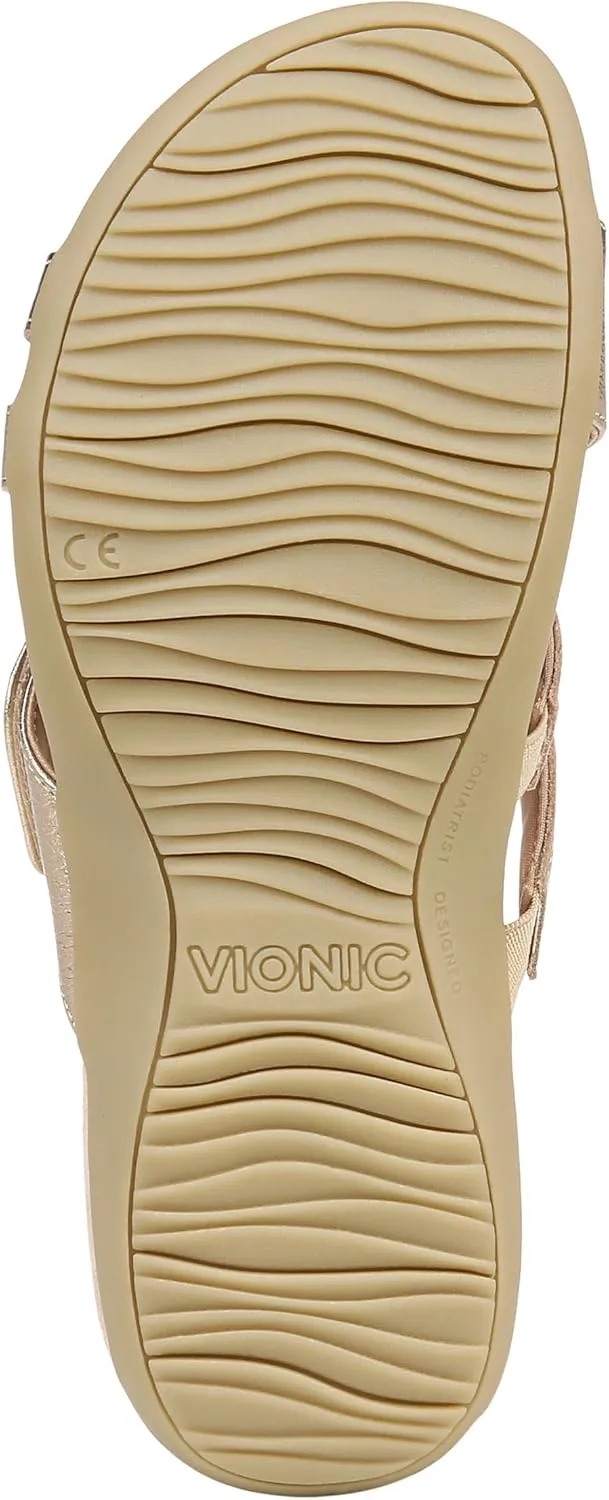 Vionic Women's Rest Zarie Slide Sandals- Supportive Sandals and Indoor/Outdoor Slip Ons That Includes an Orthotic Insole and Cushioned Outsole for Arch Support, Sizes 5-12