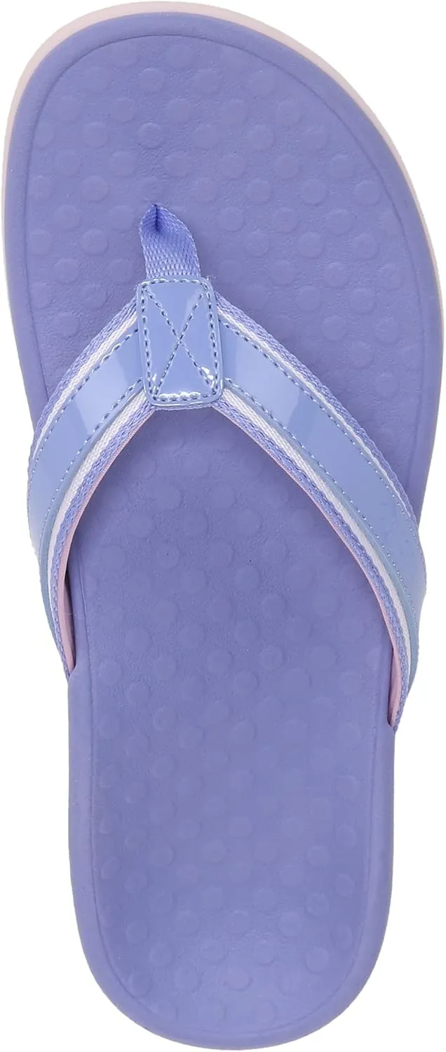 Vionic Women's Tide II Toe Post Sandal - Supportive Ladies Flip Flops That Include Three-Zone Comfort with Orthotic Insole Arch Support