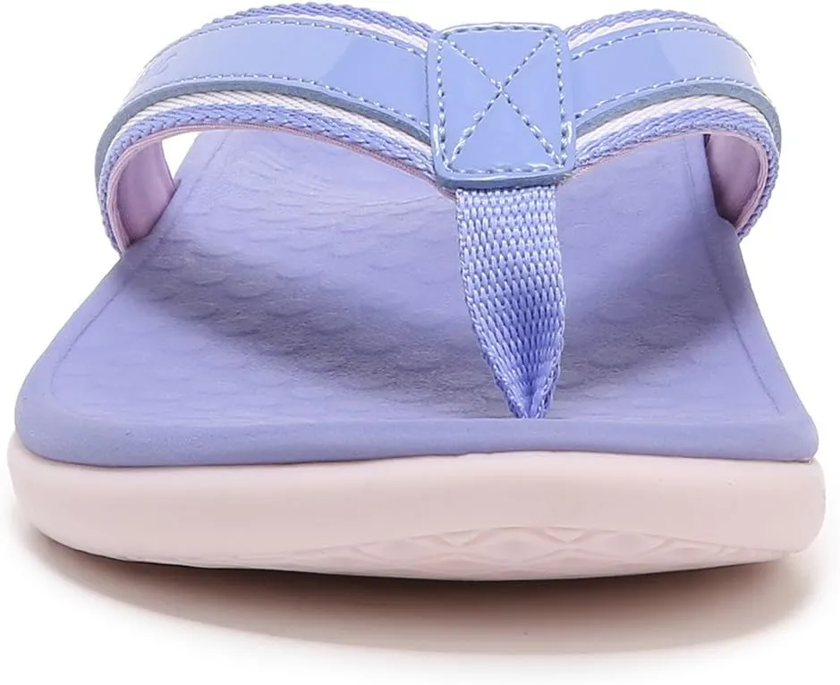 Vionic Women's Tide II Toe Post Sandal - Supportive Ladies Flip Flops That Include Three-Zone Comfort with Orthotic Insole Arch Support