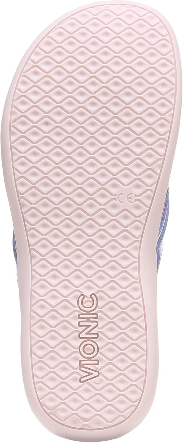 Vionic Women's Tide II Toe Post Sandal - Supportive Ladies Flip Flops That Include Three-Zone Comfort with Orthotic Insole Arch Support