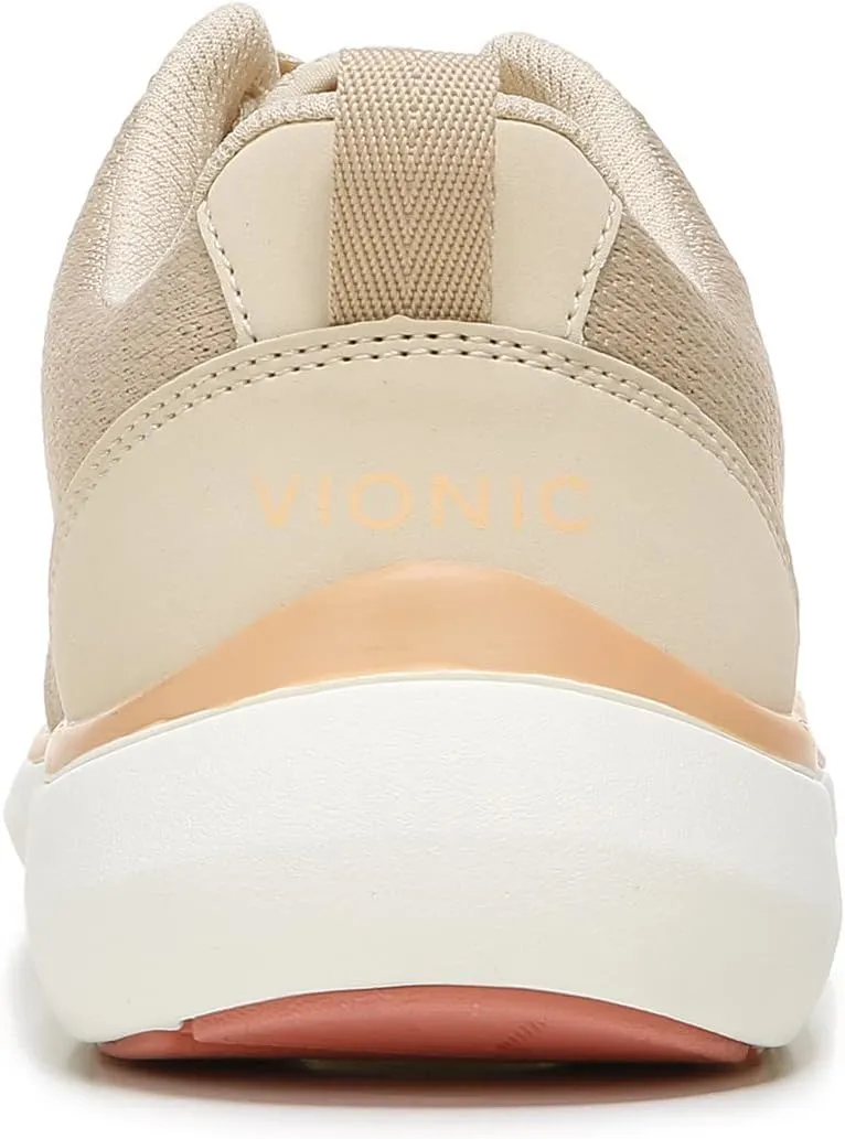 Vionic Women's Vortex Jolisa Lace Up Knit Athletic Shoes - Ladies Supportive Walking Sneakers That Include Three-Zone Comfort with Orthotic Insole Arch Support, Medium and Wide Fit Sizes 5-12