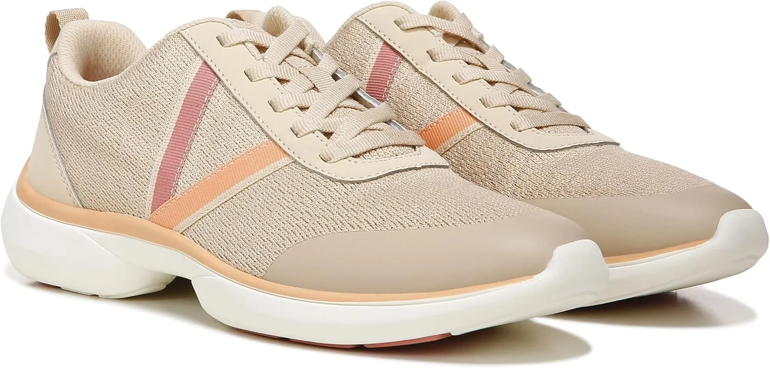 Vionic Women's Vortex Jolisa Lace Up Knit Athletic Shoes - Ladies Supportive Walking Sneakers That Include Three-Zone Comfort with Orthotic Insole Arch Support, Medium and Wide Fit Sizes 5-12
