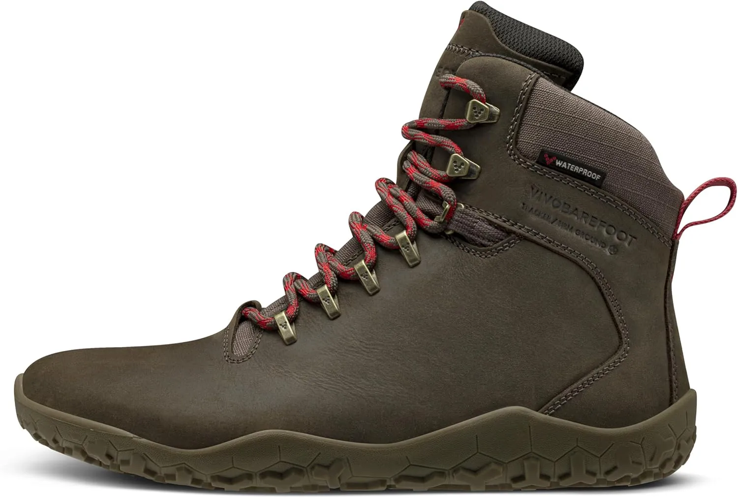 Vivobarefoot Tracker II FG, Womens Leather Hiking Boot With Barefoot Firm Ground Sole and Thermal Protection