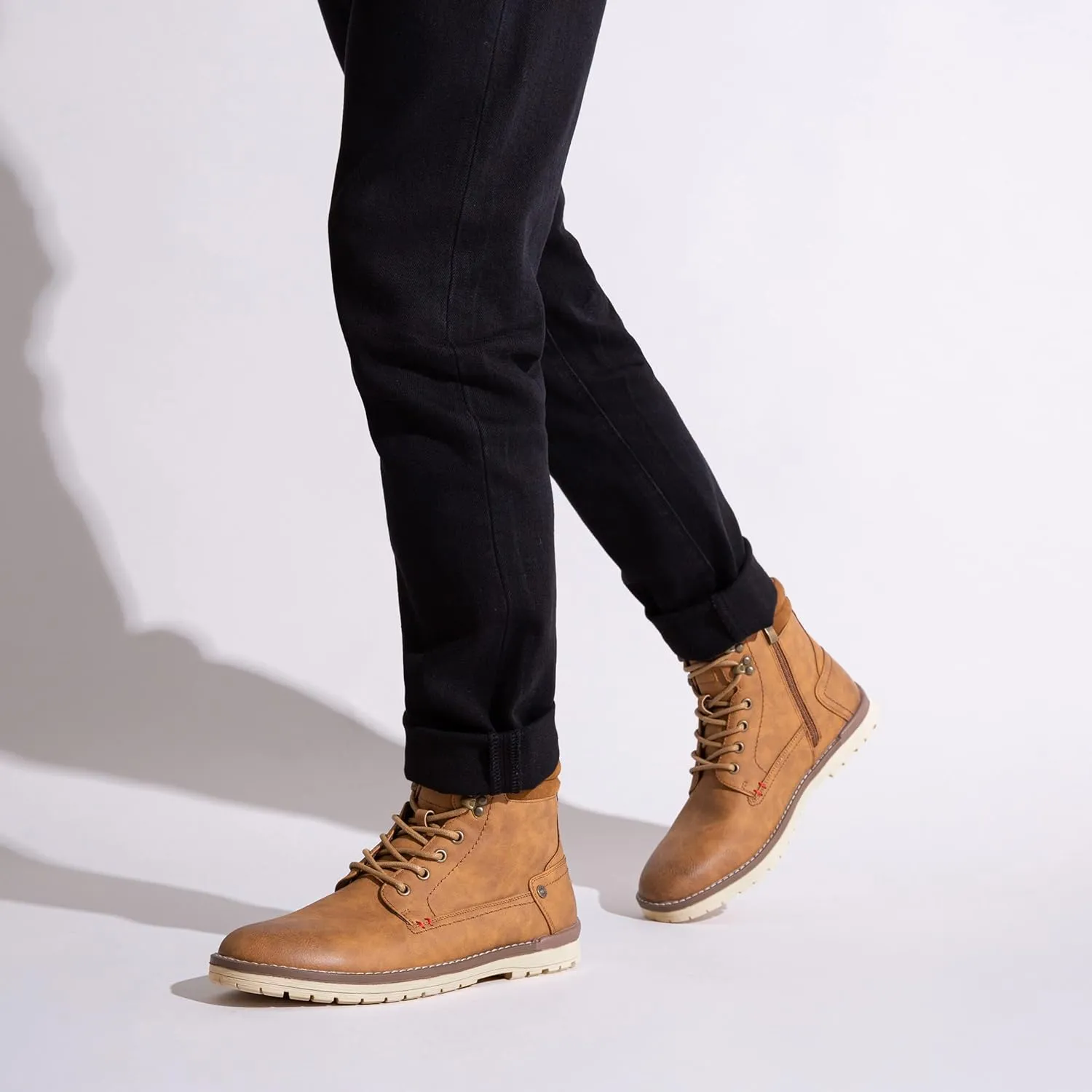 Vostey Men's Chukka Boots Motorcycle Casual Hiking Boot for Men