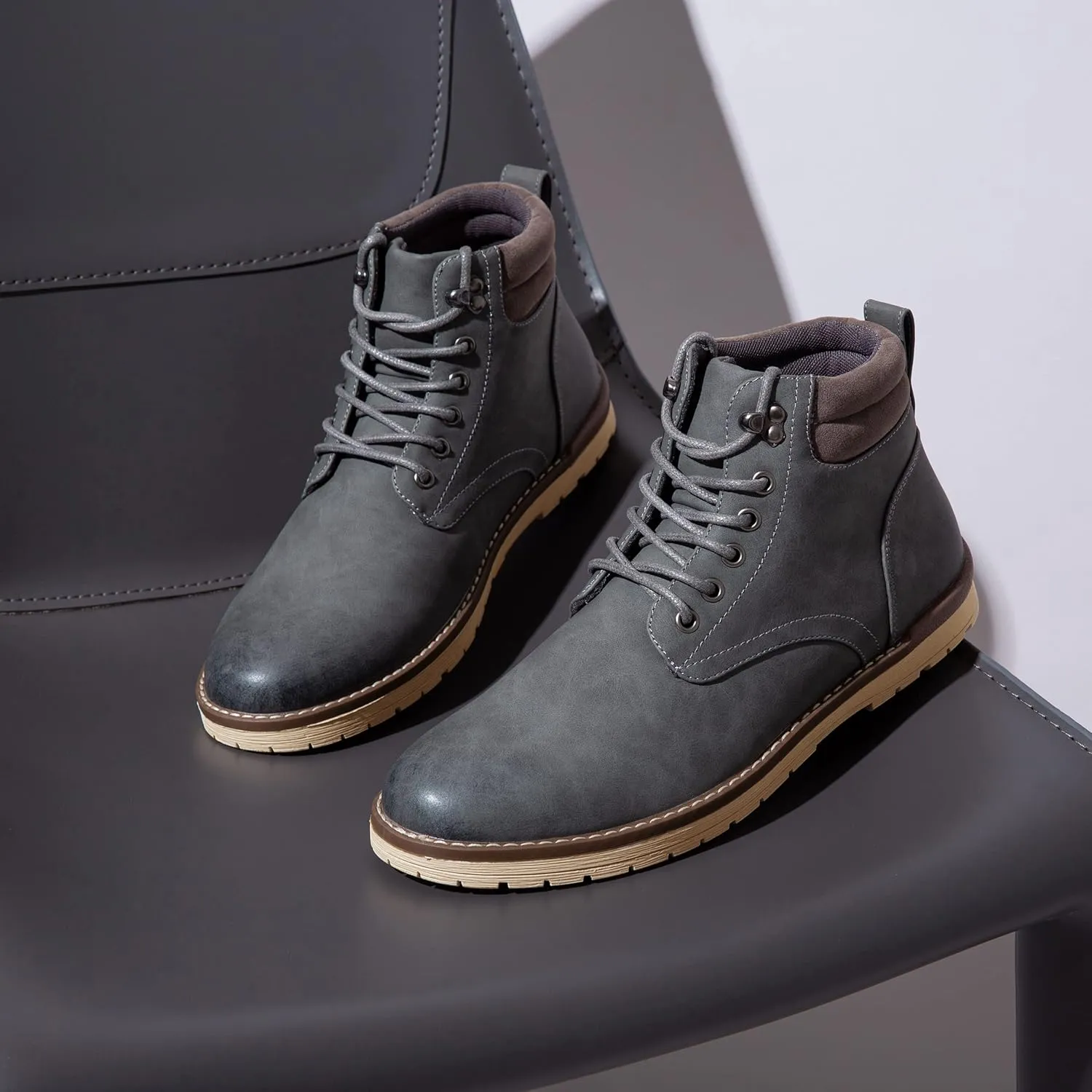 Vostey Men's Hiking Boots Waterproof Casual Chukka Boots for Men