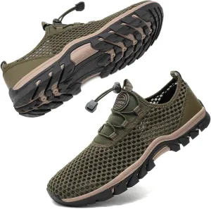 Water Shoes Men Outdoor Hiking Shoes Quick Drying Beach Aqua Shoes Men's Amphibious Water Shoes Summer Non-Slip Quick Drying Water Sandals River Shoes