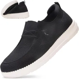 Wide Toe Box Shoes for Men Extra Wide Width Diabetic Shoes Men's Loafers & Slip-ons Arch Support Plantar Fasciitis Walking Loafers
