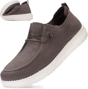 Wide Toe Box Shoes for Men Extra Wide Width Diabetic Shoes Men's Loafers & Slip-ons Arch Support Plantar Fasciitis Walking Loafers