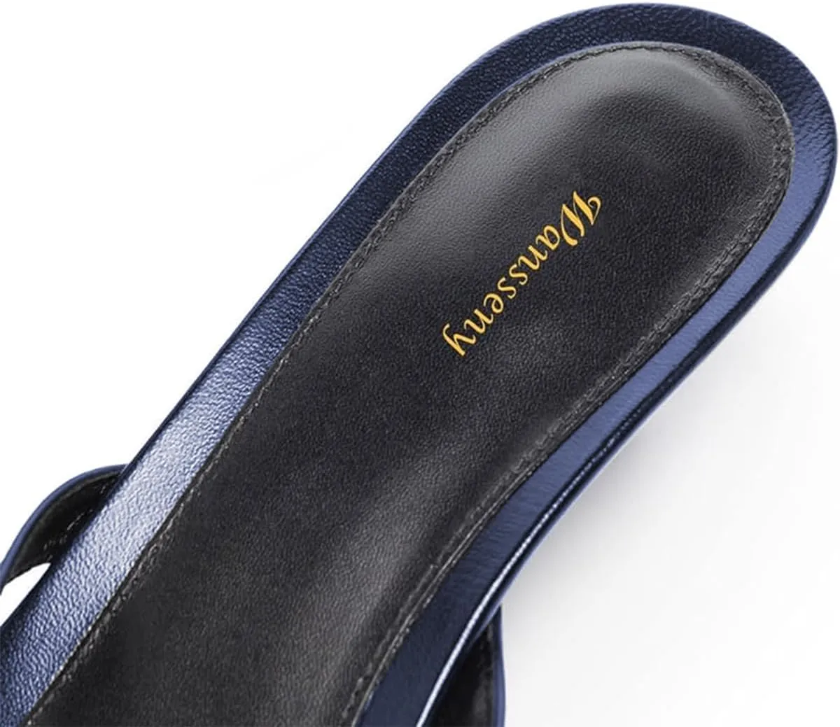 Women Comfy Thong Open Toe Low Heel Flip Flops Slip on Mules Summer Beach Vacation Casual Daily Slide Sandals Size 4-16 US