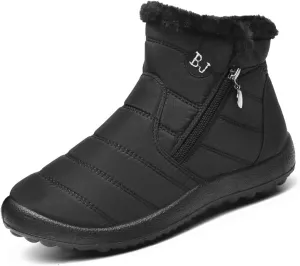 Women Winter Snow Boots Warm Ankle Boots Anti-Slip Waterproof Winter Shoes Slip On Booties Sneakers