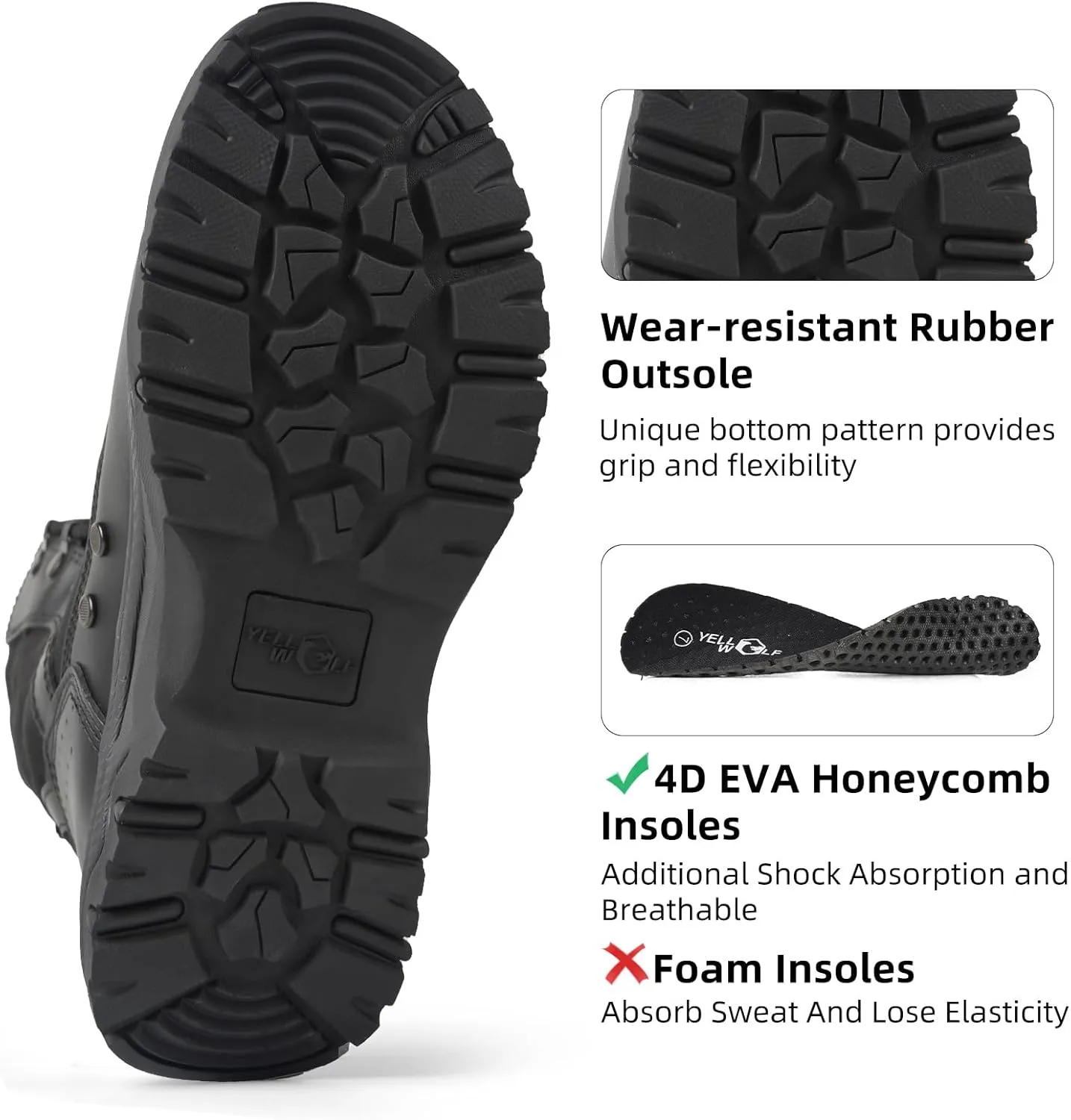 Women's Lightweight Tactical Work Boots Military Combat Motorcycle Boots For Women 8 Inch Army Desert Boots