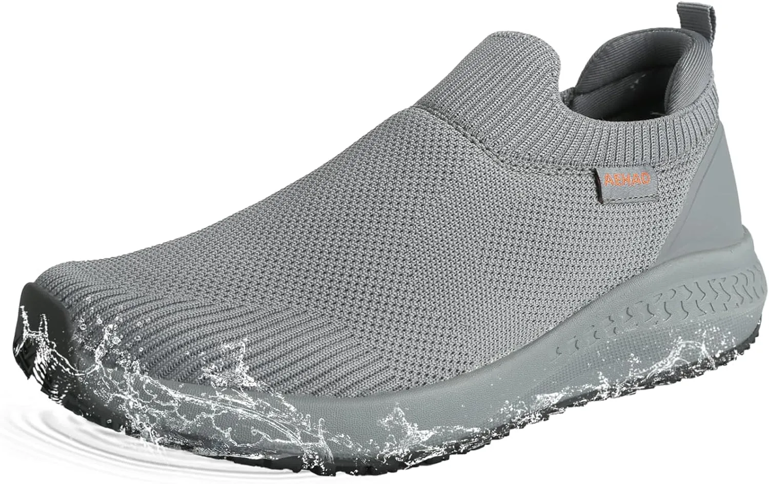 Women's Non Slip Work Shoes Food Service Waterproof Slip-Resistant Chef Shoe for Kitchen Restaurant Hospital Staff Lightweight Walking Sneakers with Easy-Clean Slip-On Design