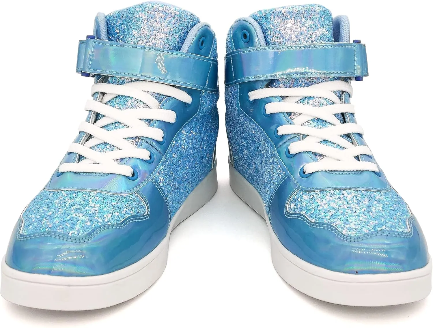 Wooowyet Glitter Shoes Kids High Top Sneakers for Boys Girls Gift Party Birthday Christmas Halloween