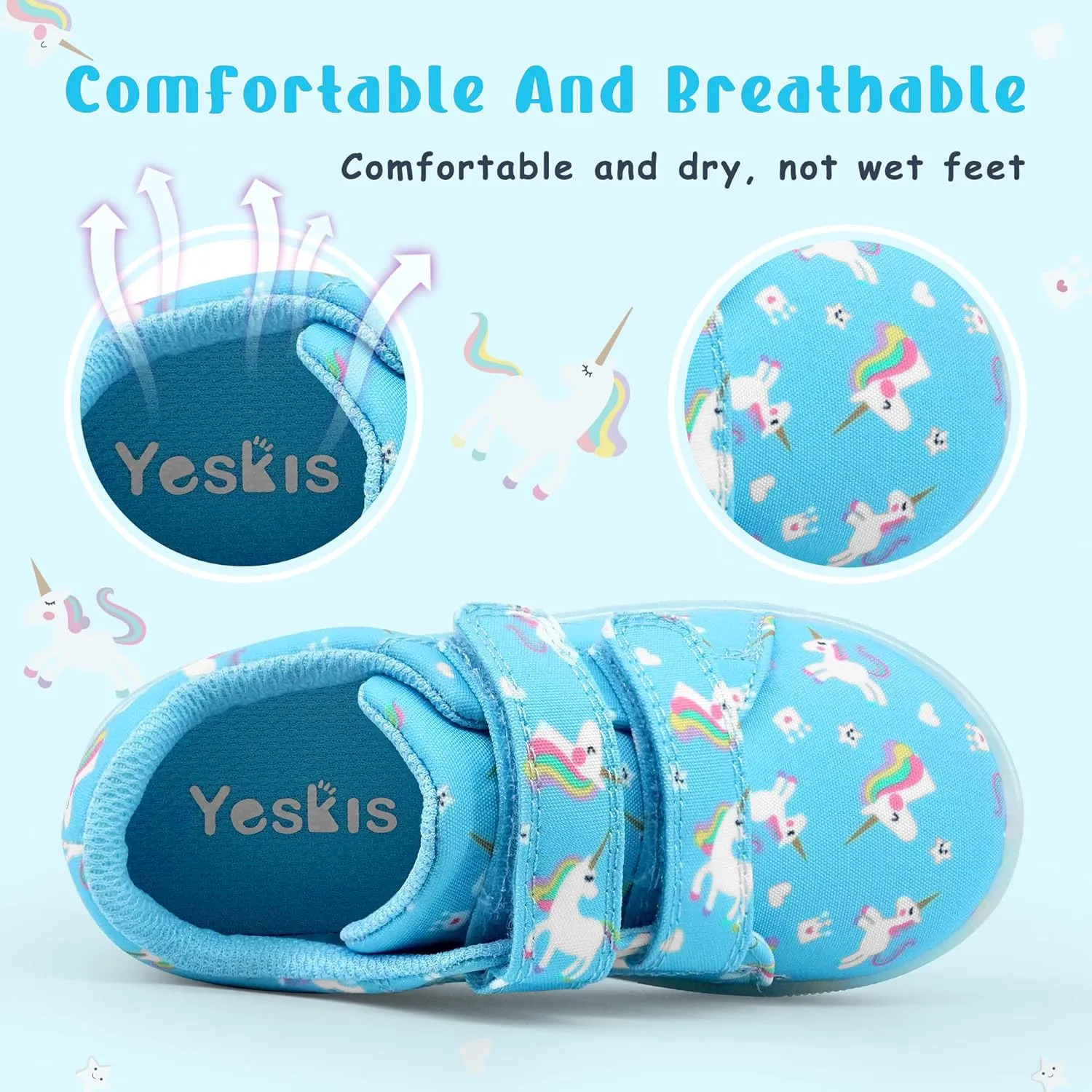 YESKIS Boys Girls Light Up Shoes Vivaki LED Canvas Cartoon Casual Sneakers for Toddler Little Kid Size 5-12