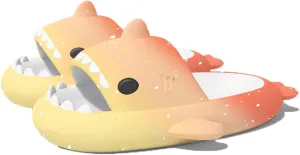 Zureto Shark Slides Slippers, Novelty Cloud Shark Slippers, Anti-Slip Quick Drying Shark Sliders, EVA Starlight Shark