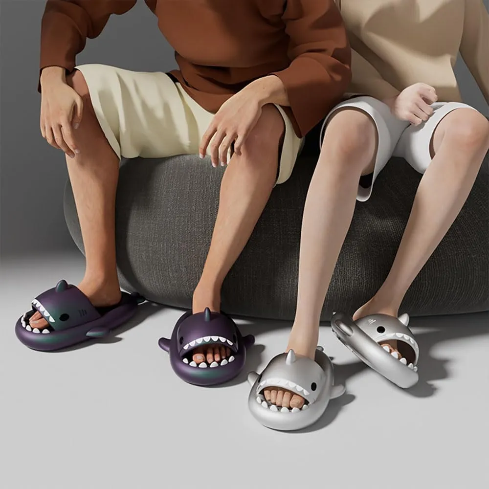 Zureto Spotted Starlight Shark Slides and Slippers - Anti-Slip Quick Drying Sandals - Unisex
